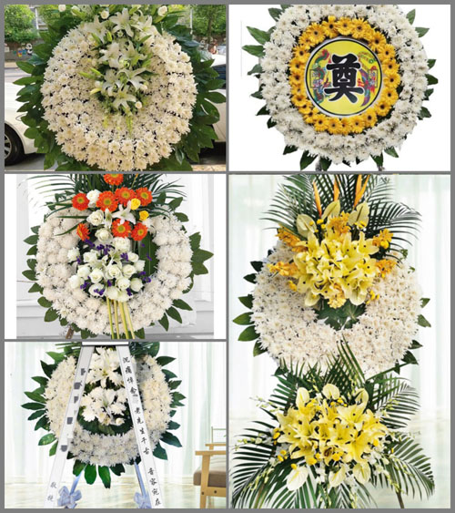 湖北孝感市应城市城北街道肖廖村花圈速递